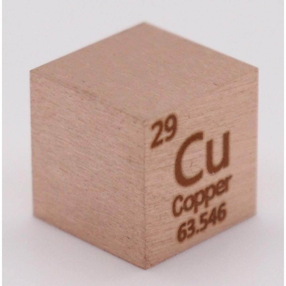 8.96 Grams .9995 Fine Copper Cube at PristineAuction.com