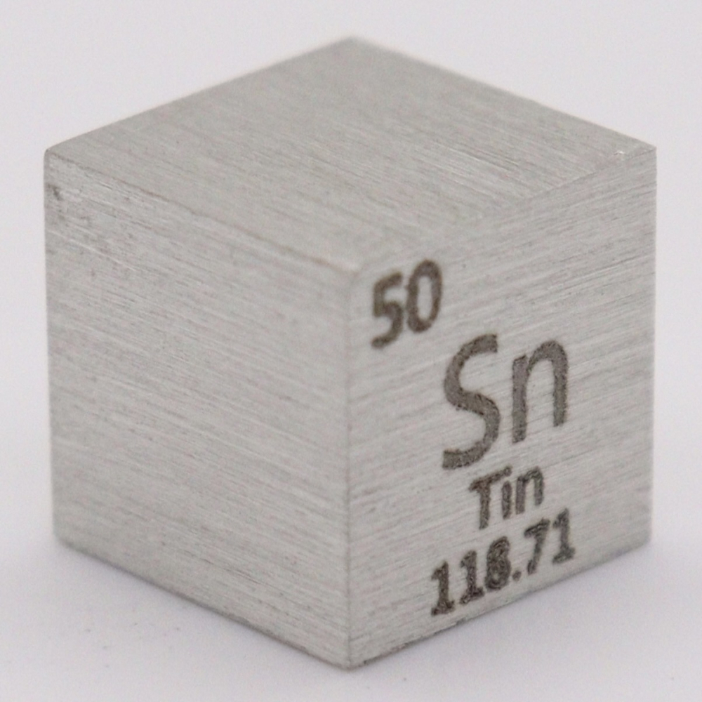 7.31 Grams .9999 Fine Tin Cube at PristineAuction.com