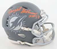 Dwight Stephenson Signed Dolphins Slate Alternate Speed Mini Helmet Inscribed "HOF 98" (Schwartz) at PristineAuction.com