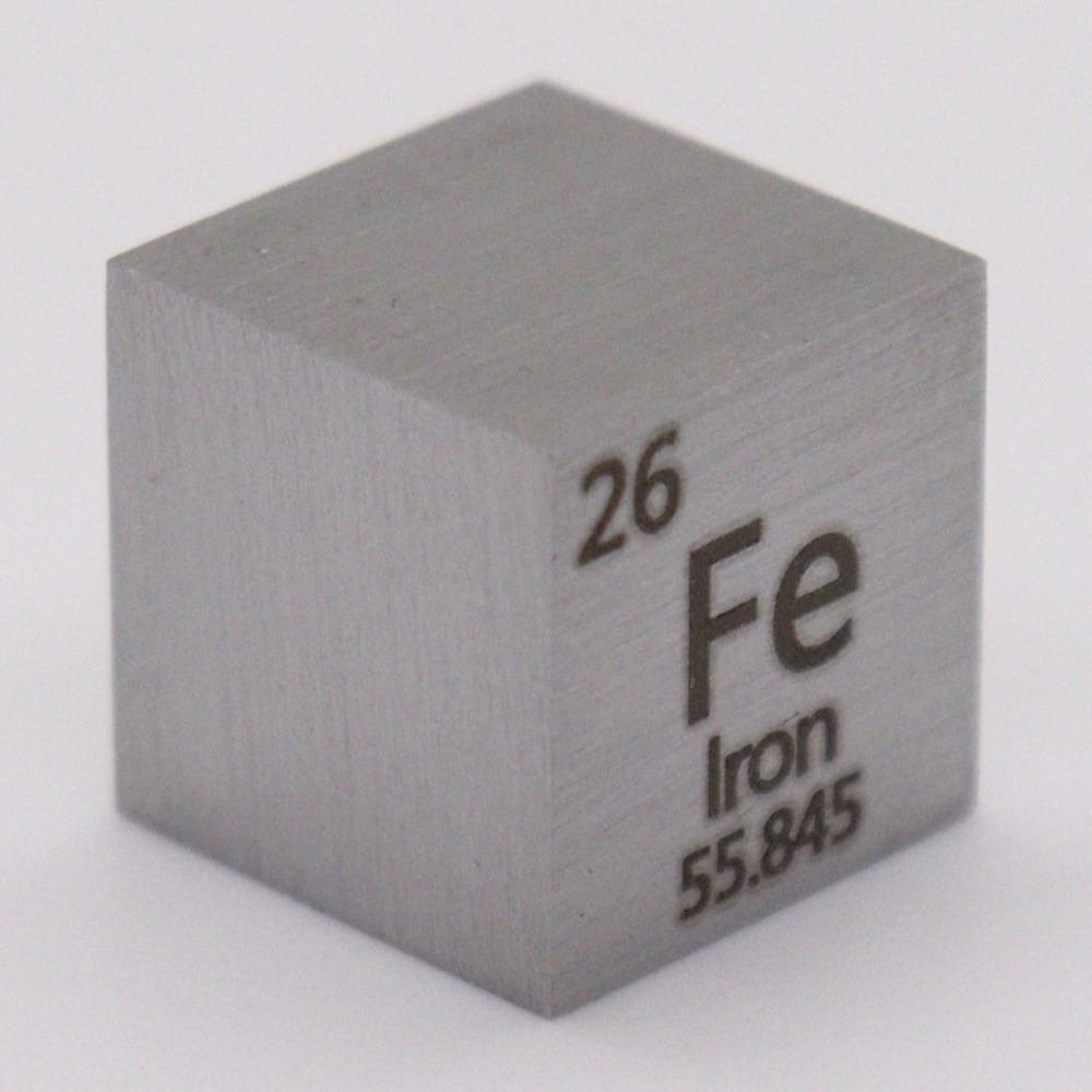 7.86 Grams .9999 Fine Iron Cube at PristineAuction.com