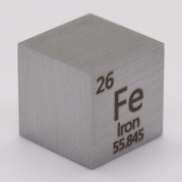 7.86 Grams .9999 Fine Iron Cube at PristineAuction.com