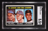 Sandy Koufax / Mike Cuellar / Juan Marichal 1967 Topps N.L. ERA Leaders #234 (SGC 5.5) at PristineAuction.com