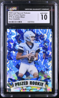 Drake Maye 2023 Leaf Special Release Metal Prized Rookie Blue Crystals #PR-22 #19/20 (CGC 10) at PristineAuction.com