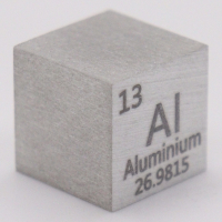 2.7 Grams .9999 Fine Aluminium Cube at PristineAuction.com