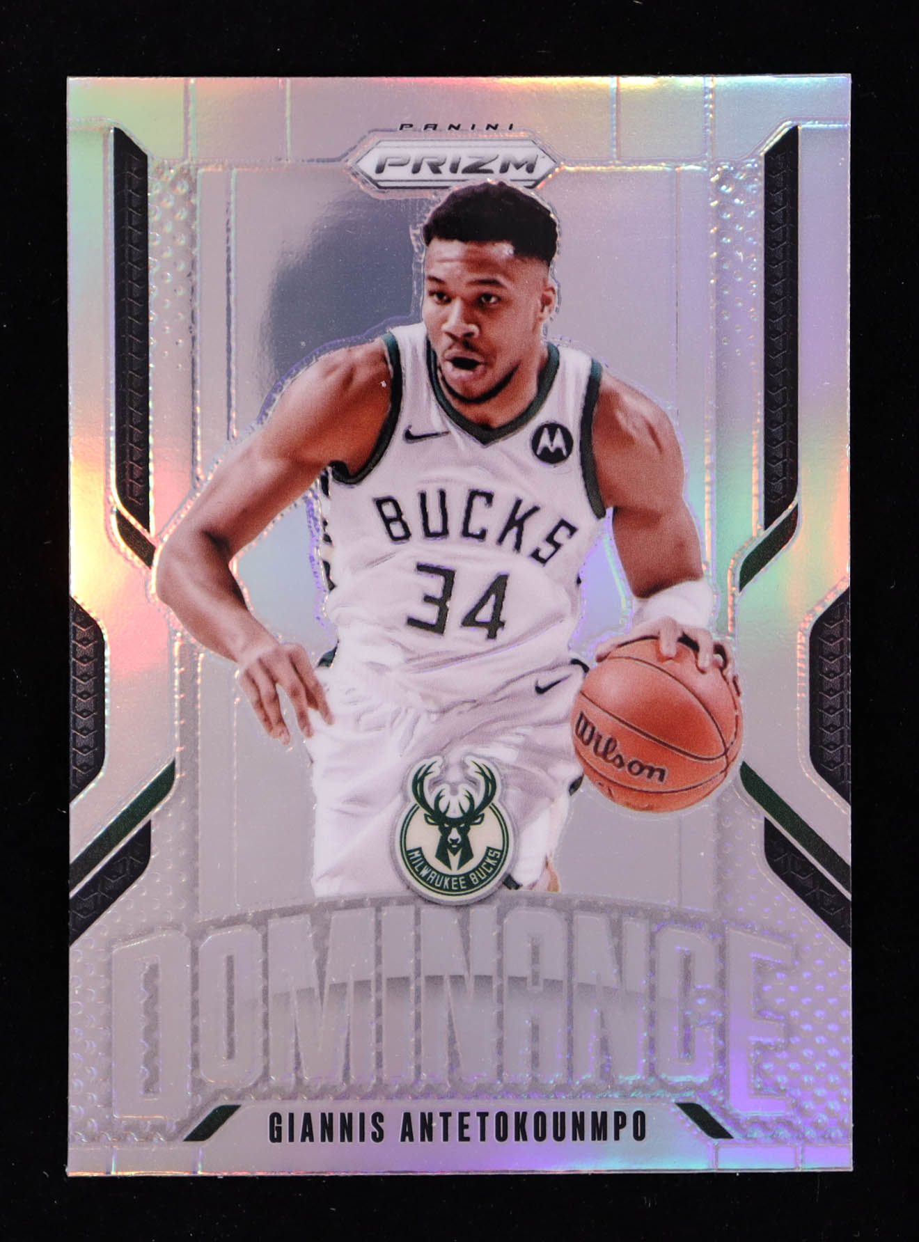 Giannis Antetokounmpo 2024-25 Panini Prizm Dominance Prizms Silver