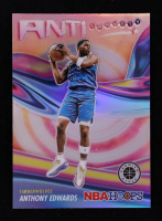Anthony Edwards 2023-24 Hoops Premium Stock Anti Gravity Silver Prizm #14 at PristineAuction.com