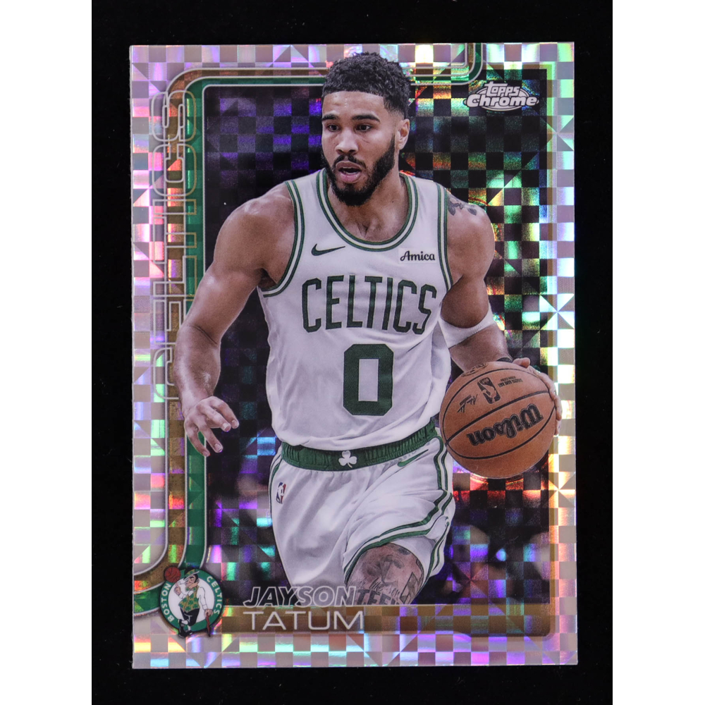 Jayson Tatum 2025-26 Topps Chrome X-Fractors #49 at PristineAuction.com