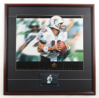 Dan Marino Upper Deck In-Store Only Custom Framed Ad Poster Display with 1995 Upper Deck Jumbo Trading Card at PristineAuction.com