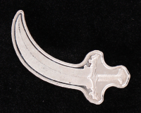Arabian Scimitar Sword 5g .999 Fine Silver Bullion Art Bar at PristineAuction.com