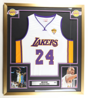 Kobe Bryant Lakers Custom Framed Mitchell & Ness Authentic Jersey Display with All-Star Game Pin at PristineAuction.com