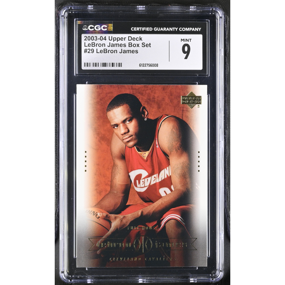 LeBron James 2003-04 Upper Deck LeBron James Box Set #29 RC (CGC 9) at PristineAuction.com