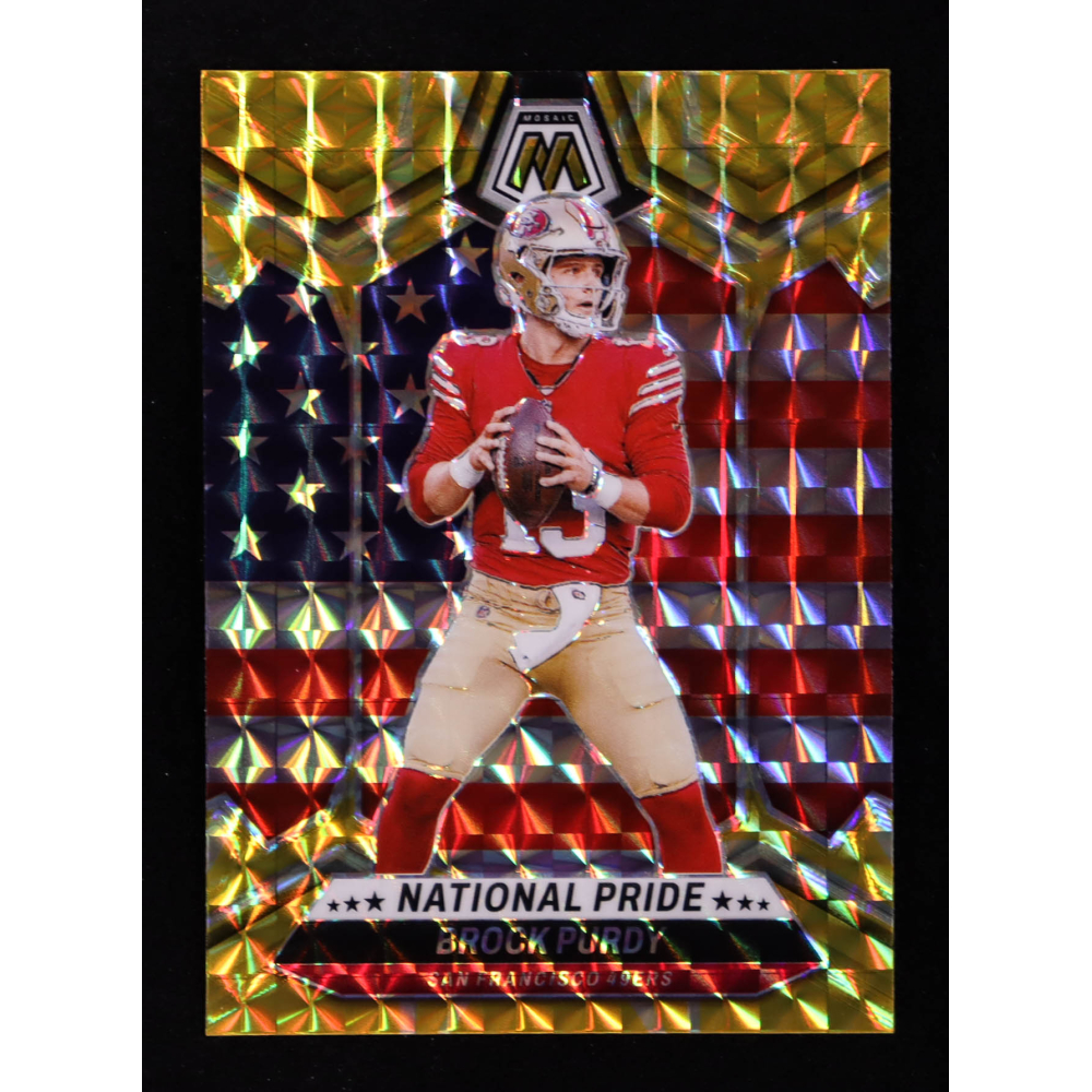 Brock Purdy 2024 Panini Mosaic Mosaic Reactive Yellow #255 NP at PristineAuction.com