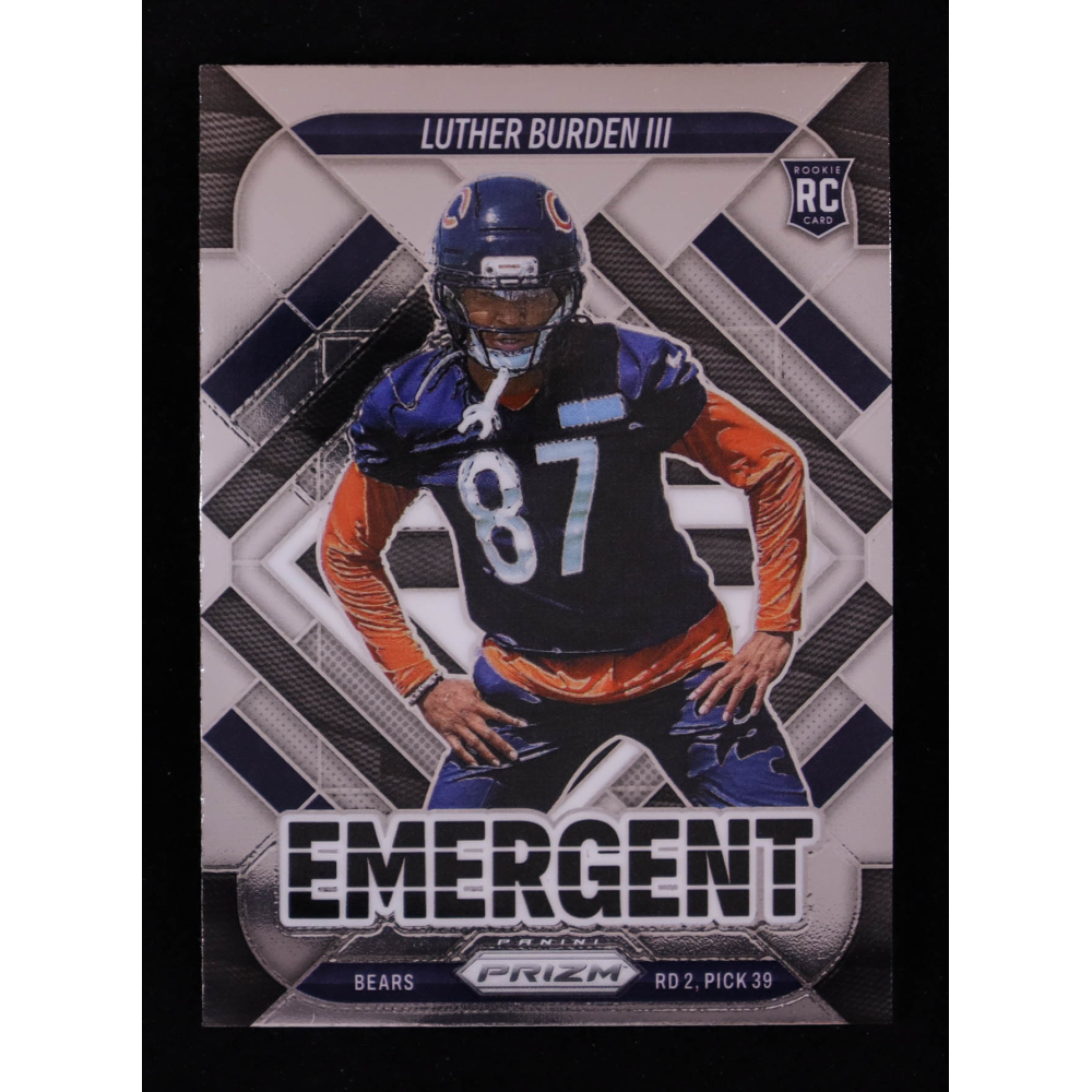 Luther Burden III 2025 Panini Prizm Emergent #19 RC at PristineAuction.com