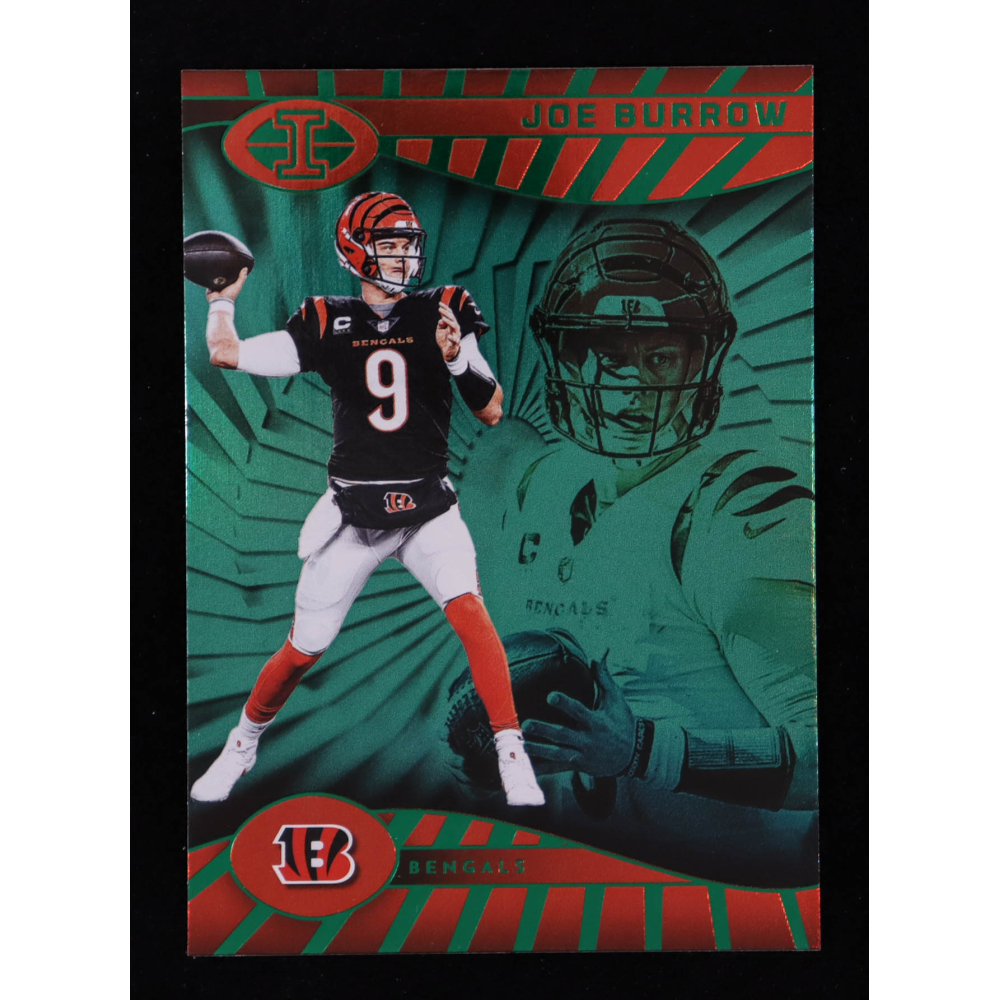 Joe Burrow 2024 Panini Illusions Trophy Collection Emerald #16 at PristineAuction.com
