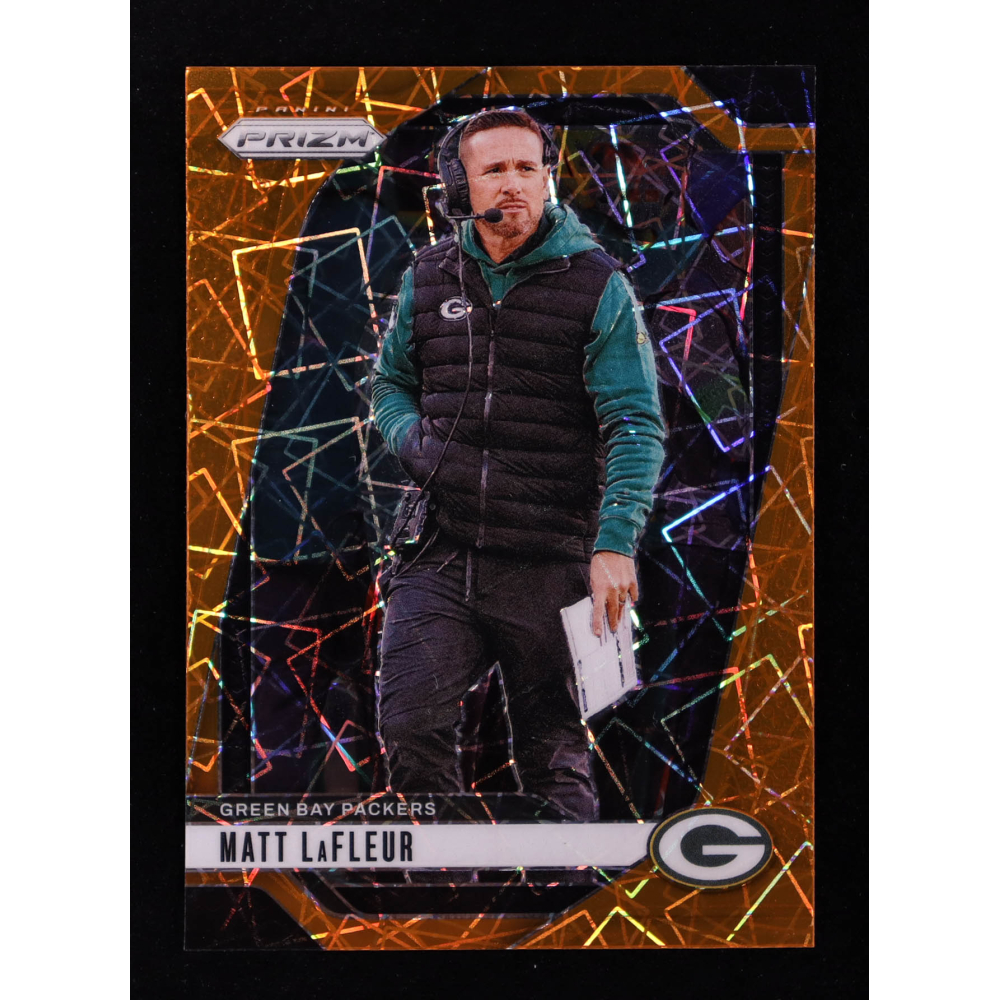 Matt LaFleur 2024 Panini Prizm Prizms Orange Lazer #108 at PristineAuction.com
