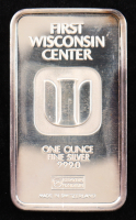 "First Wisconsin Center" 1oz .999 Fine Silver Bullion Bar at PristineAuction.com