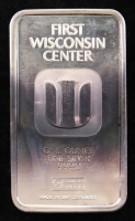 "First Wisconsin Center" 1oz .999 Fine Silver Bullion Bar at PristineAuction.com
