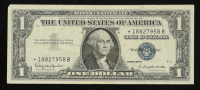 1957-B U.S. $1 Silver Certificate "Star" Note, Blue Seal - Fr. 1621* (*B Block) Signed: Granahan / Dillon at PristineAuction.com