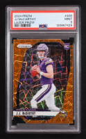 JJ McCarthy 2024 Panini Prizm Lazer Prizm #400 RC (PSA 9) at PristineAuction.com