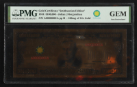 1934 U.S. $10,000 Gold Certificate "Smithsonian Edition" - 100mg of 24kt Gold (PMG GEM UNCIRCULATED) at PristineAuction.com
