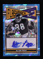 Alan Page 2025 Panini Prizm Flashback Autographs Prizms Blue Ice #14 #77/99 at PristineAuction.com