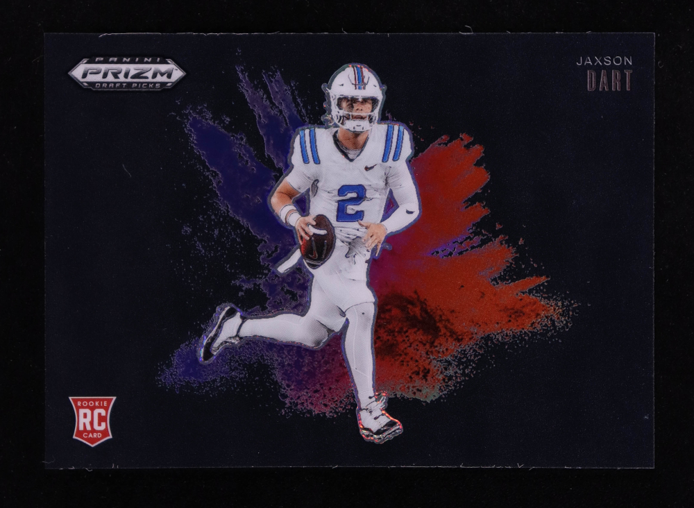 Jaxson Dart 2025 Panini Prizm Draft Picks Black Color Blast #14 RC