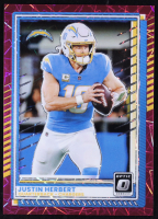 Justin Herbert 2025 Donruss Optic Pink Velocity #109 #09/99 at PristineAuction.com