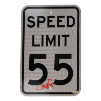 Sammy Hagar Signed 55 MPH Speed Limit Sign (Beckett) at PristineAuction.com