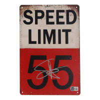 Sammy Hagar Signed "I Can't Drive 55" Metal Sign (Beckett) at PristineAuction.com