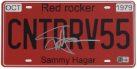 Sammy Hagar Signed "I Can't Drive 55" Commemorative License Plate (Beckett) at PristineAuction.com