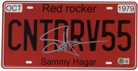 Sammy Hagar Signed "I Can't Drive 55" Commemorative License Plate (Beckett) at PristineAuction.com