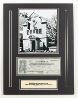 First National Bank of Cooperstown Custom Matted Original Bank Check at PristineAuction.com