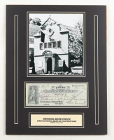 First National Bank of Cooperstown Custom Matted Original Bank Check at PristineAuction.com
