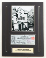 First National Bank of Cooperstown Custom Matted Original Bank Check at PristineAuction.com