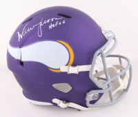 Warren Moon Signed Vikings Full-Size Speed Helmet Inscribed "HOF 06" (Beckett) at PristineAuction.com