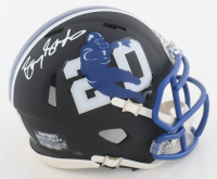 Barry Sanders Signed Lions Player Logo Alternate Speed Mini Helmet (Schwartz) at PristineAuction.com