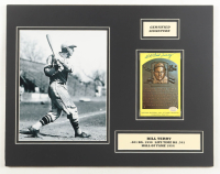 W. H. "Bill" Terry Signed Custom Matted Hall of Fame Plaque Postcard (SOP) at PristineAuction.com