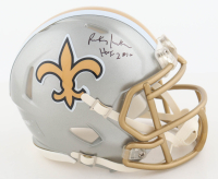 Rickey Jackson Signed Saints Flash Alternate Speed Mini Helmet Inscribed "HOF 2010" (Schwartz) at PristineAuction.com