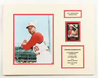 Frank Robinson Signed Custom Matted 1999 Hillshire Farms Home Run Heroes Autographs #3 (JSA) at PristineAuction.com