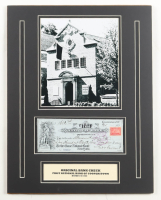 First National Bank of Cooperstown Custom Matted 1900 Original Bank Check at PristineAuction.com