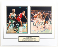 Larry Bird Signed Celtics Custom Matted Photo Display (PSA) at PristineAuction.com
