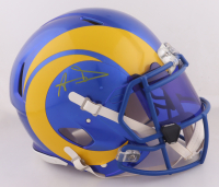 Aaron Donald Signed Rams Full-Size Authentic On-Field Speed Helmet With Visor (JSA) at PristineAuction.com