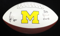 Jaylen Harrell Signed Michigan Wolverines Logo Football Inscribed "2023 National Champs" (Schwartz) at PristineAuction.com