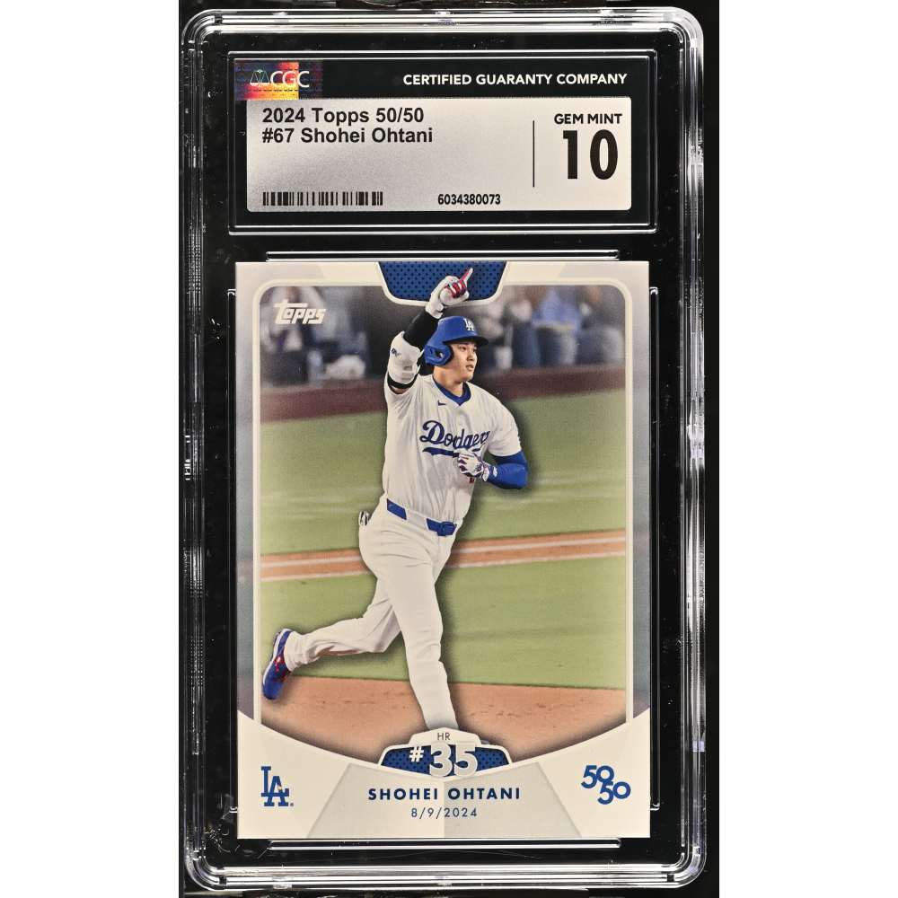 Shohei Ohtani 2024 Topps 50/50 #67 (CGC 10) at PristineAuction.com