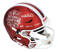 Aidan Fisher Signed Indiana Hoosiers National Champions Logo Full-Size Authentic On-Field Speedflex Helmet Inscribed "2025 National Champs" (Beckett) at PristineAuction.com