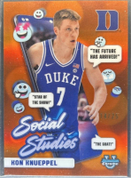 Kon Knueppel 2024-25 Bowman Chrome University Social Studies Orange Refractors #SS9 RC #/25 at PristineAuction.com