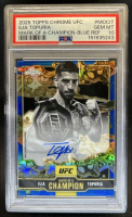 Ilia Topuria 2025 Topps Chrome UFC Mark of a Champion Autographs #MOCIT #/150 (PSA 10) at PristineAuction.com