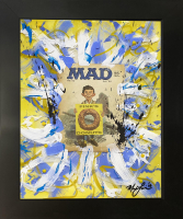 "MAD Magazine: Fink's Donuts" October 1964 Issue #90 Original Custom Framed Painting On Acrylic Glass 027-26 (Lewis) at PristineAuction.com