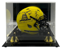 Robert O'Neill Signed "DONT TREAD ON ME" Mini Helmet Inscribed "Never Quit!" with Display Case (PSA) at PristineAuction.com
