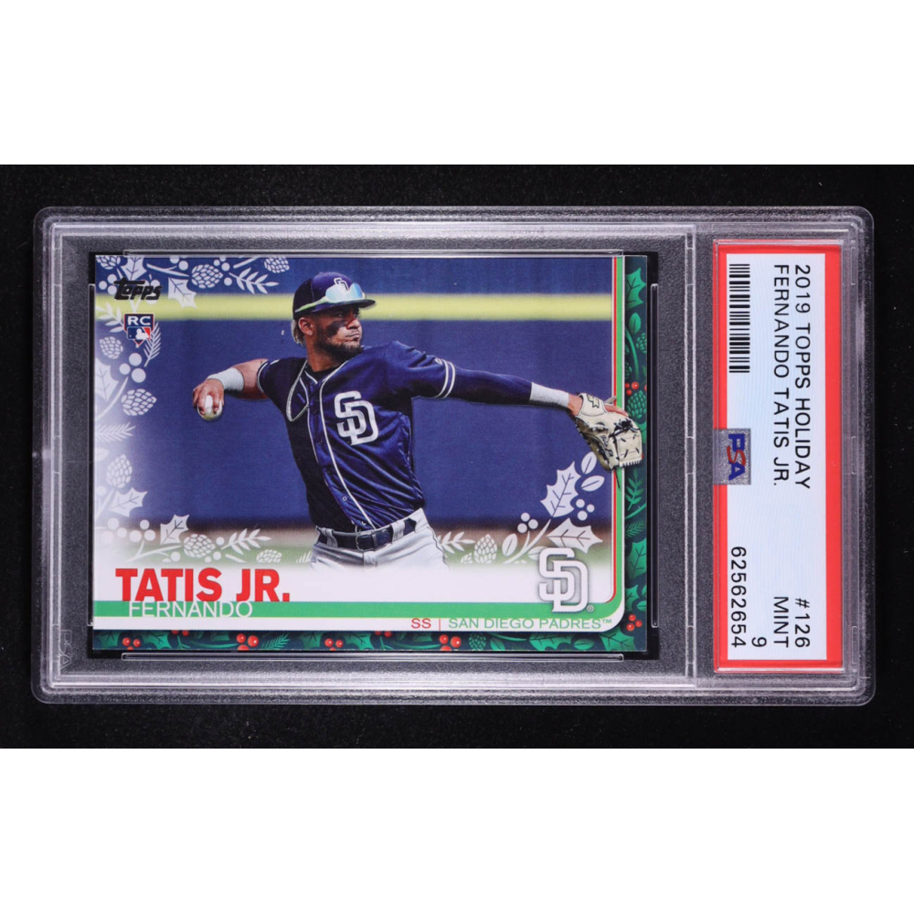 Fernando Tatis Jr. 2019 Topps Walmart Holiday #HW126 RC (PSA 9) at PristineAuction.com